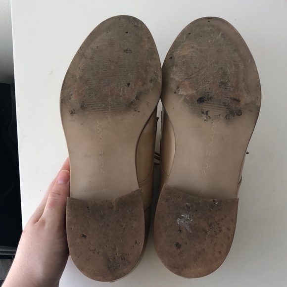 LAST CHANCE Pure Navy Nude Patent Leather Oxford - Picture 5 of 6